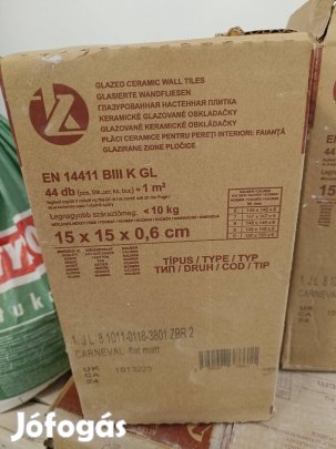 Zalakerámia matt fehér 15x15 csempe