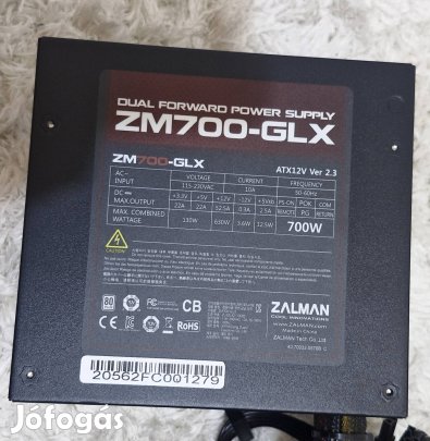 Zalman zm700-GLX tápegység