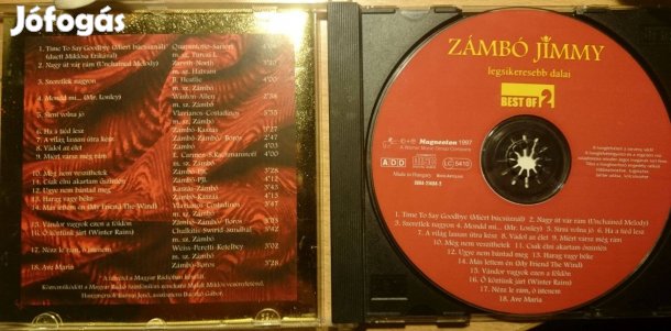 Zámbó Jimmy legsikeresebb dalai - BEST of 2 - CD olcsón eladó!