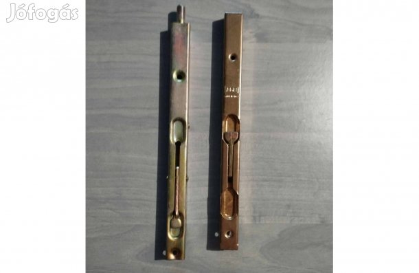 Zár tolózár duplaajtóhoz 200mm horganyzott