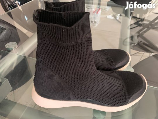 Zara Basic Collection kötött anyagú tavaszi boka csizma