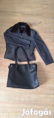 Zara Basic tavaszi kabát+táska