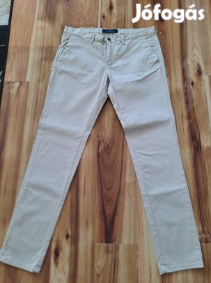 Zara Man Basic férfi beige nadrág, 34- es, hibátlan 