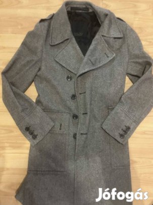 Zara Man S-M gombos elegáns hosszú ffi szövetkabát 