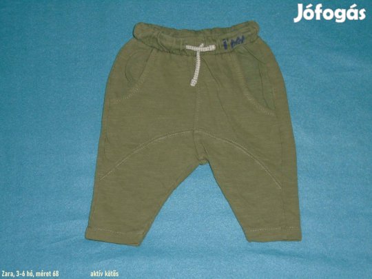 Zara aktív kötős nadrág 3-6 hó (méret 68)