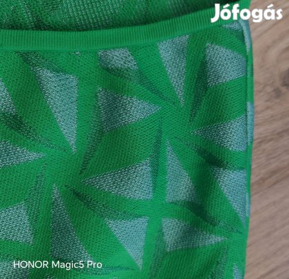 Zara benettonzöld különleges női kötött pulóver tunika