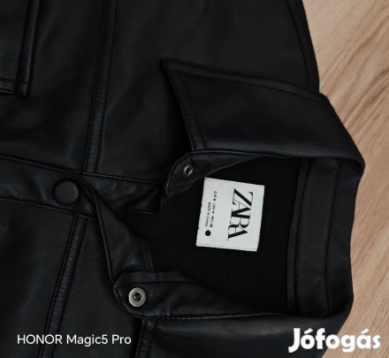 Zara bőrhatású női átmeneti kabát