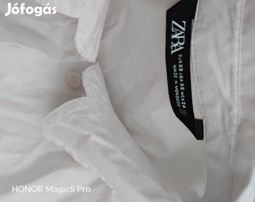 Zara fehér pamut női ing Xs-S