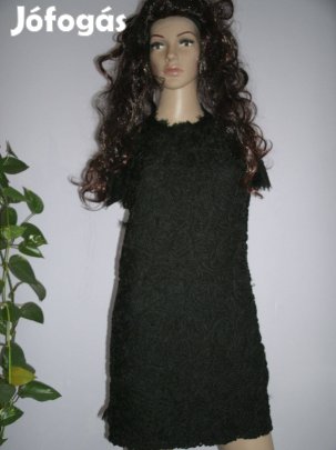 Zara fekete elől csipke hátul sima exkluzív ruha béléses.S méret