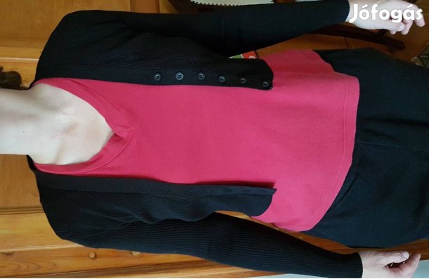 Zara fekete női kardigán M M-es