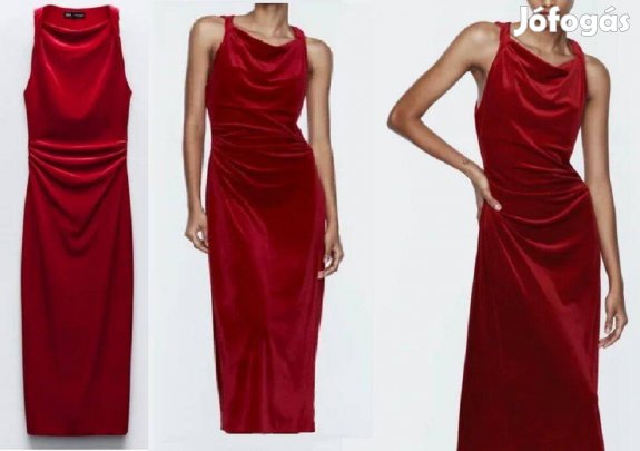Zara piros huszú ruha