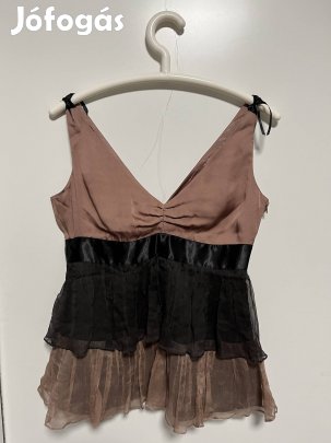 Zara rozsdabarna felső