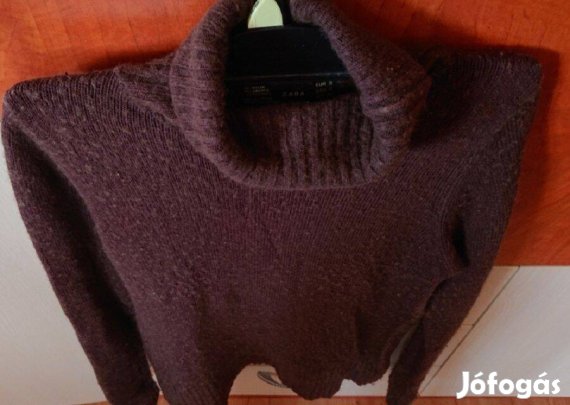 Zara s-es méretű barna kötött garbó - mérve