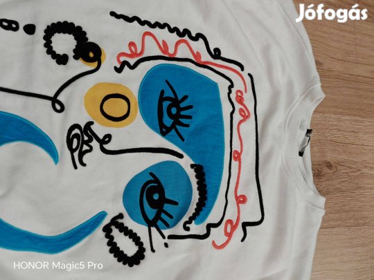 Zara sportos pamut női pulcsi