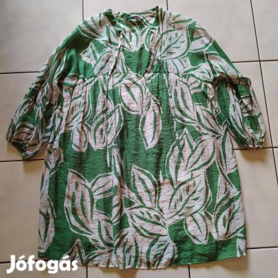 Zara zöld mintás női tunika ruha M