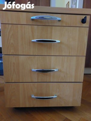 Zárható fiókos irodai kisszekrény