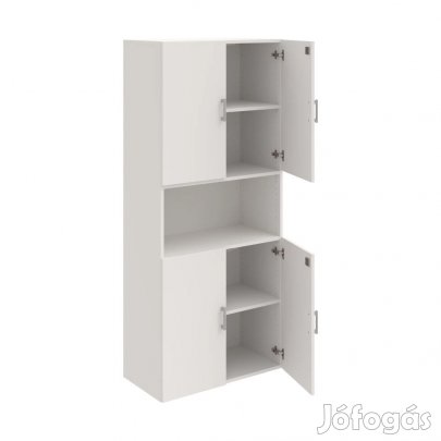 Zárható irodai szekrény Drive DZ5 8005 fehér