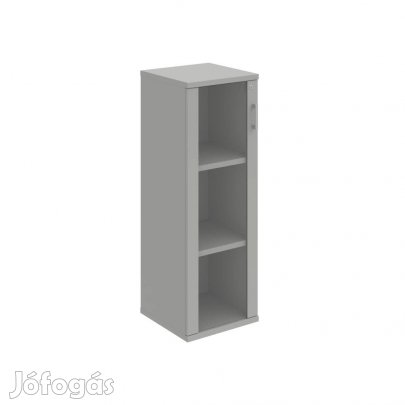 Zárható üveges vitrin Strong SZ3 4002L szürke