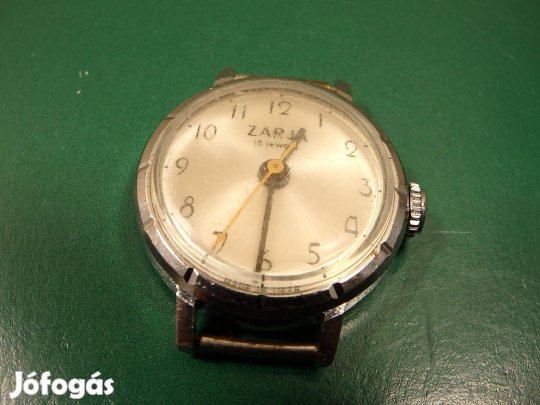 Zaria Zarja Női Retro Régi Karóra Orosz Szovjet Kézihúzós 15 KÖ