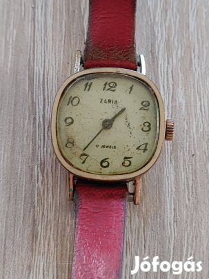 Zaria orosz vintage női karóra 17 köves-fellelt állapot