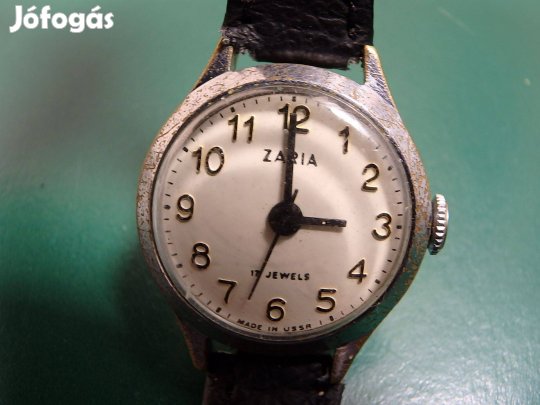 Zarja Zaria Női Retro Régi Karóra Orosz Szovjet Kézihúzós 15 Köves