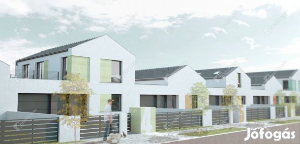 Zárt rendszerű lakópark, hatalmas zöld területek.