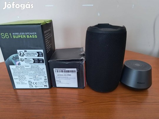 Zealot S61 + Lenovo Thinkplus K3 Pro bluetooth hangszórók