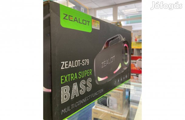 Zealot S79 hordozható bluetooth hangfal fekete / 12 hó jótállás
