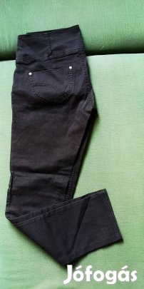 Zebra fekete női farmer - M