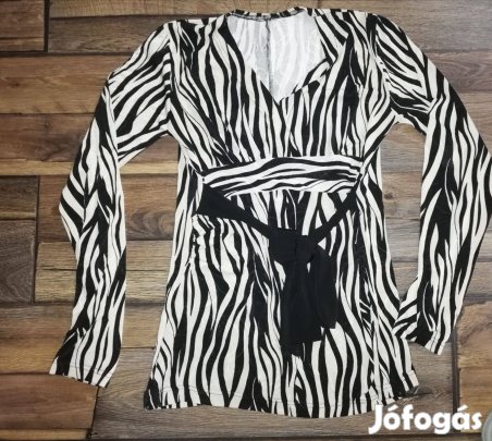 Zebra mintás kismama felső