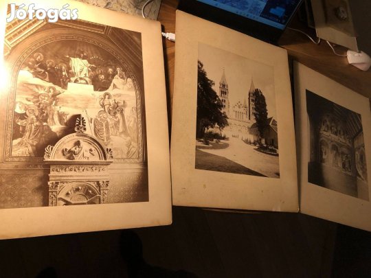 Zelesny udvari fotográfus Pécs 3db 45x35cm kabinet fotó