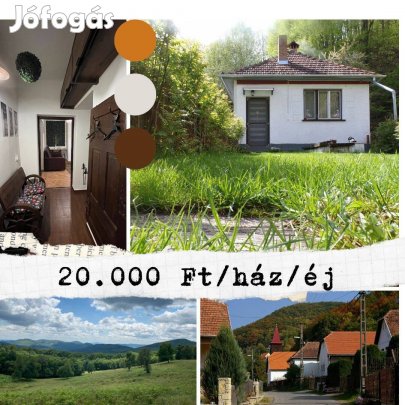 Zempléni nyaralás önálló apartmanházban 2 fő részére 20.000 Ft/ház/éj