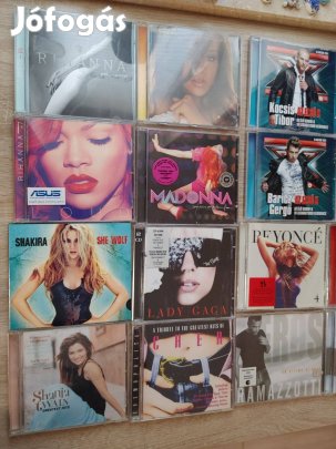 Zenei Cd lemezek Shakira Madonna Beyoncé Rihanna Lady Gagastb