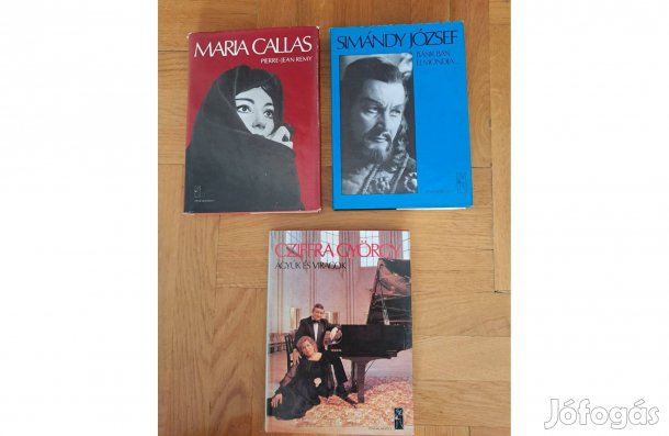 Zenei könyvek, 3 db egyben