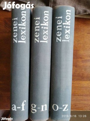 Zenei lexikon I-III. (A-F - O-Z) Brockhaus-Riemann - Csak Két Kötet C