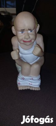 Zenélő, beszélő gumi WC-s figura