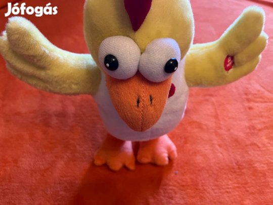 Zenélő, sétáló plüss kakas, gyerek játék, gyerekjáték!