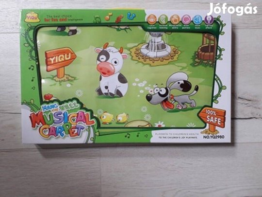 Zenélő állatos játék babaszőnyeg