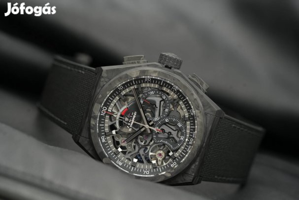 Zenith defy El Primero 21 full Black Carbon vadonat új! Majd féláron!