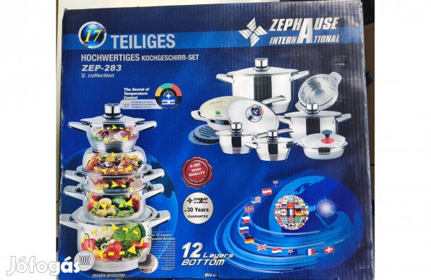 Zephause ZEP283 17 részes edénykészlet!