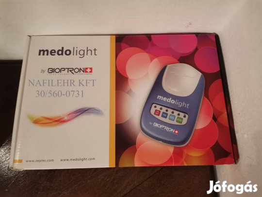 Zepter Bioptron Medolight dobozában, 1 év garancia, számla, leírás