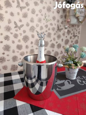 Zepter pezsgősvödör prémium nemesacél duplafalú jégvödör kuriózum