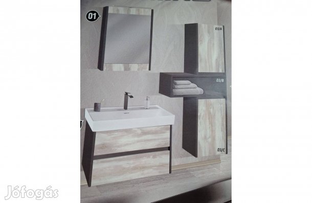 Zeusz Black G Domino színben Fürdőszoba bútor, Országos szállítással