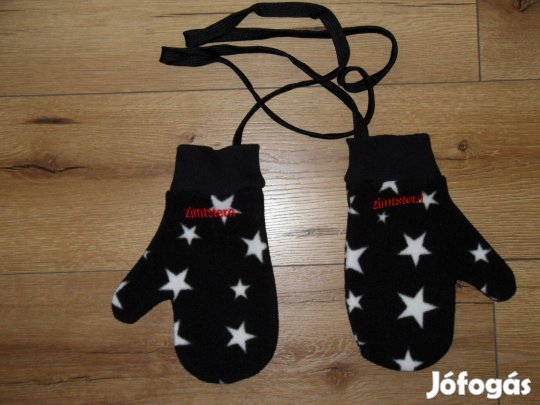 Zimtstern Téli 1Ujjas Fekete Polár Kesztyű . Egy Méret