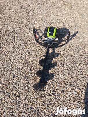Zipper ZI-Elb380 benzinmotoros talajfúró, gödör fúró, lyukfúró 
