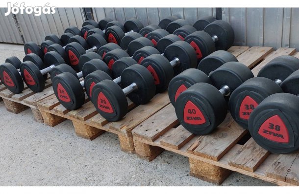 Ziva poliuretán egykezes súlyzó készlet 14 kg-tól 40 kg-ig, 756 kg