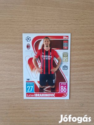 Zlatan Ibrahimovic Topps Match Attax 2021-22 #351 foci kártya