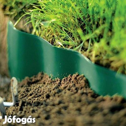 Zöld Kerti Hullámos Virágágyás út járda gyepszegély szegély - 6 méter