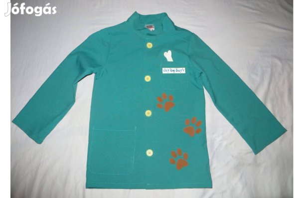 Zöld állatorvos köpeny jelmez 4-7 év