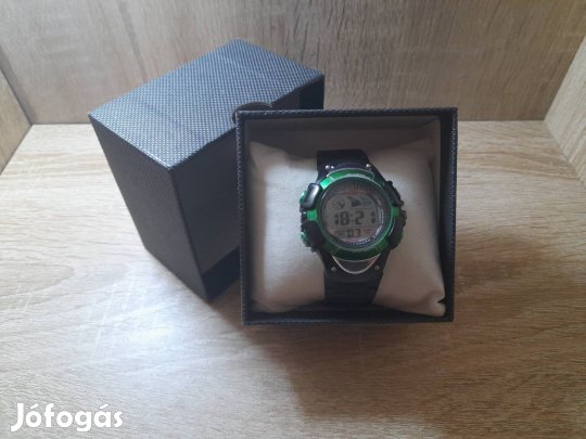 Zöld digitális karóra